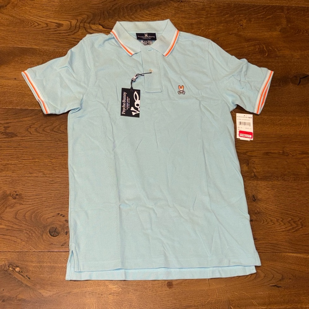 Psycho Bunny Men’s Neon Polo, Seafoam, XS